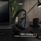 Flow over-ear headphones — black