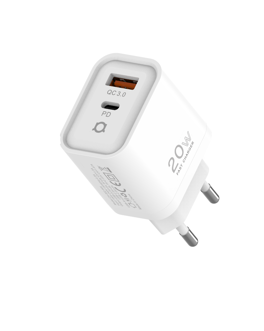 20W wall charger — dual port