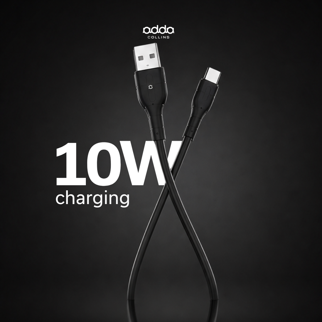 USB-A to USB-C cable — 10W