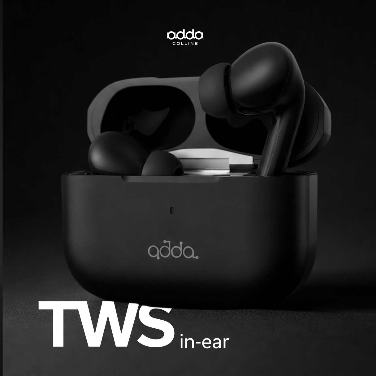 Harmony wireless headphones — black