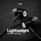 Action wired headphones — black