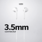 Macaron wired earphones — white