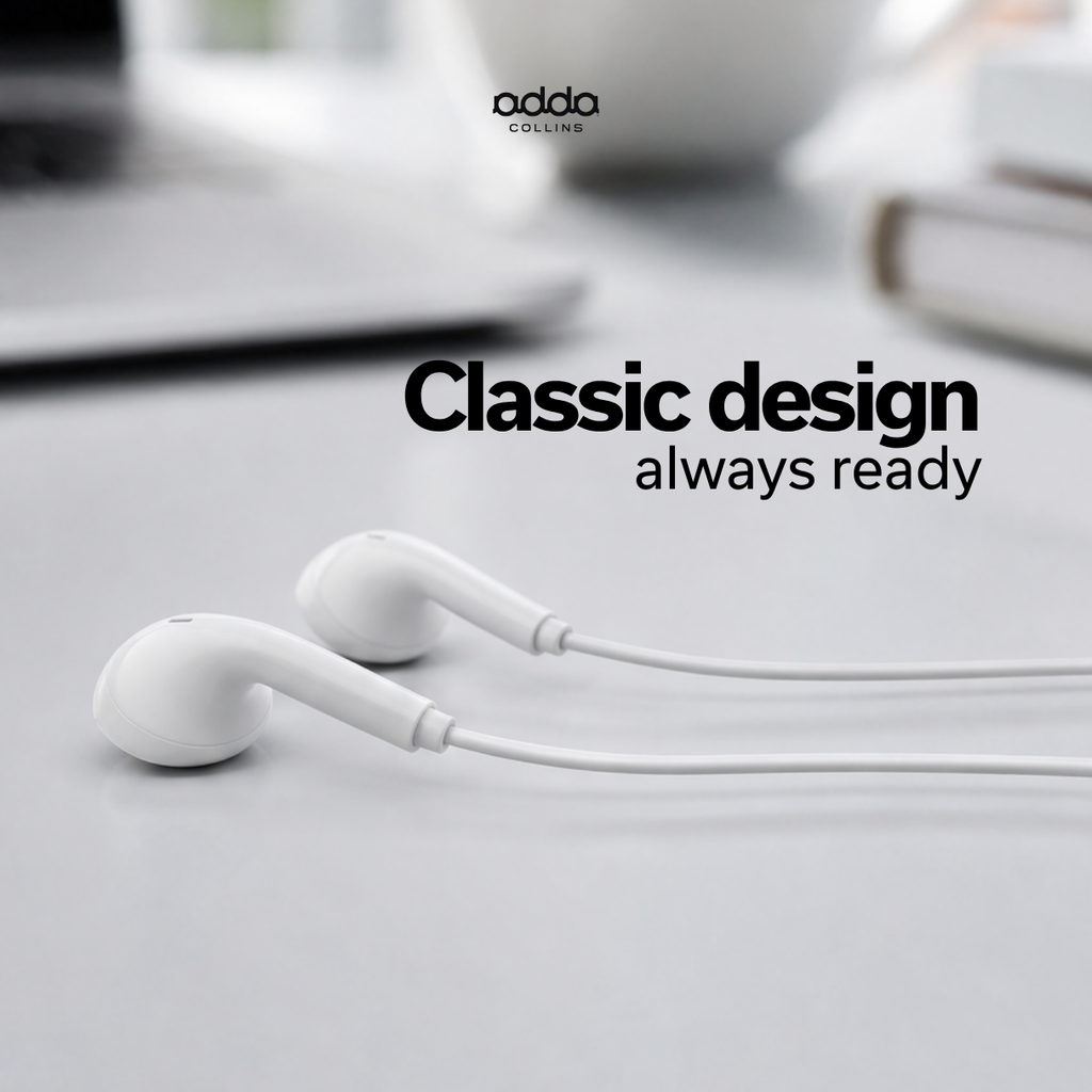 Macaron wired earphones — white