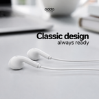 Macaron wired earphones — white