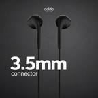 Macaron wired earphones — black