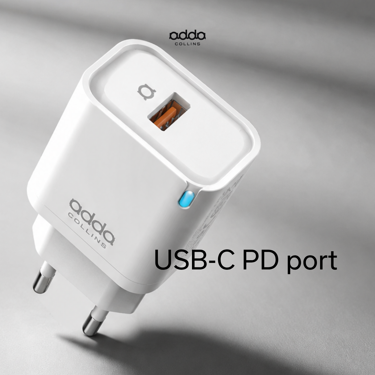 10W wall charger — with USB-C cable