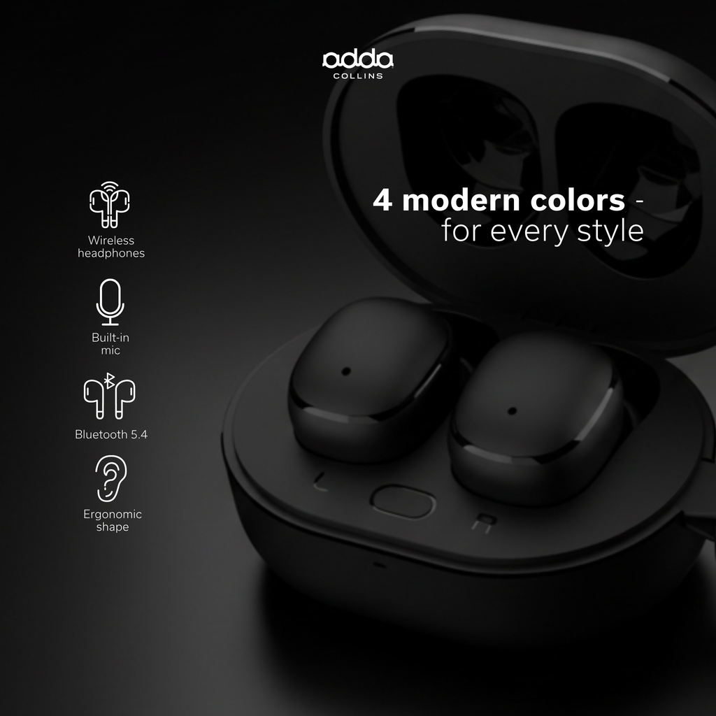 Aura wireless headphones — black