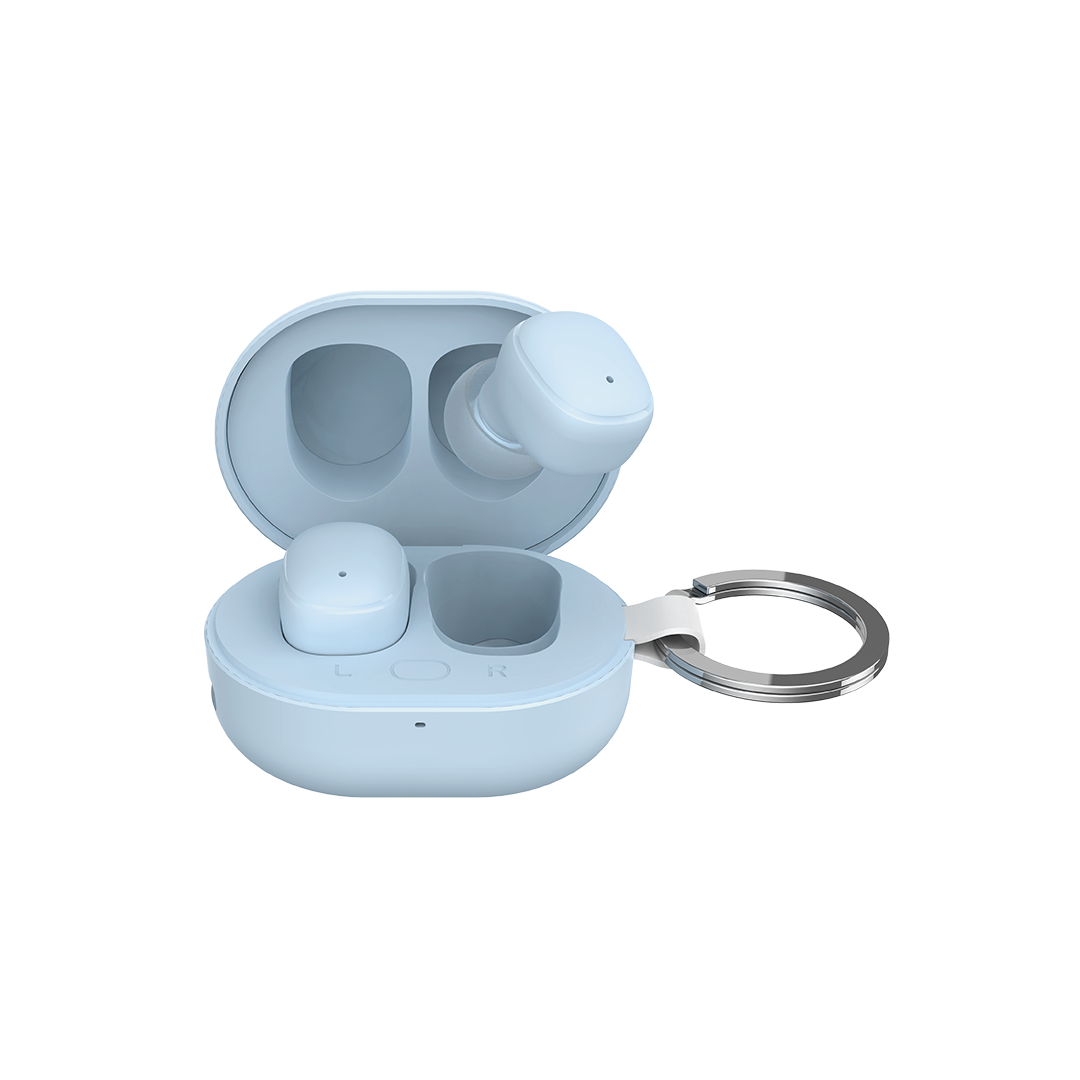 Aura wireless headphones — blue