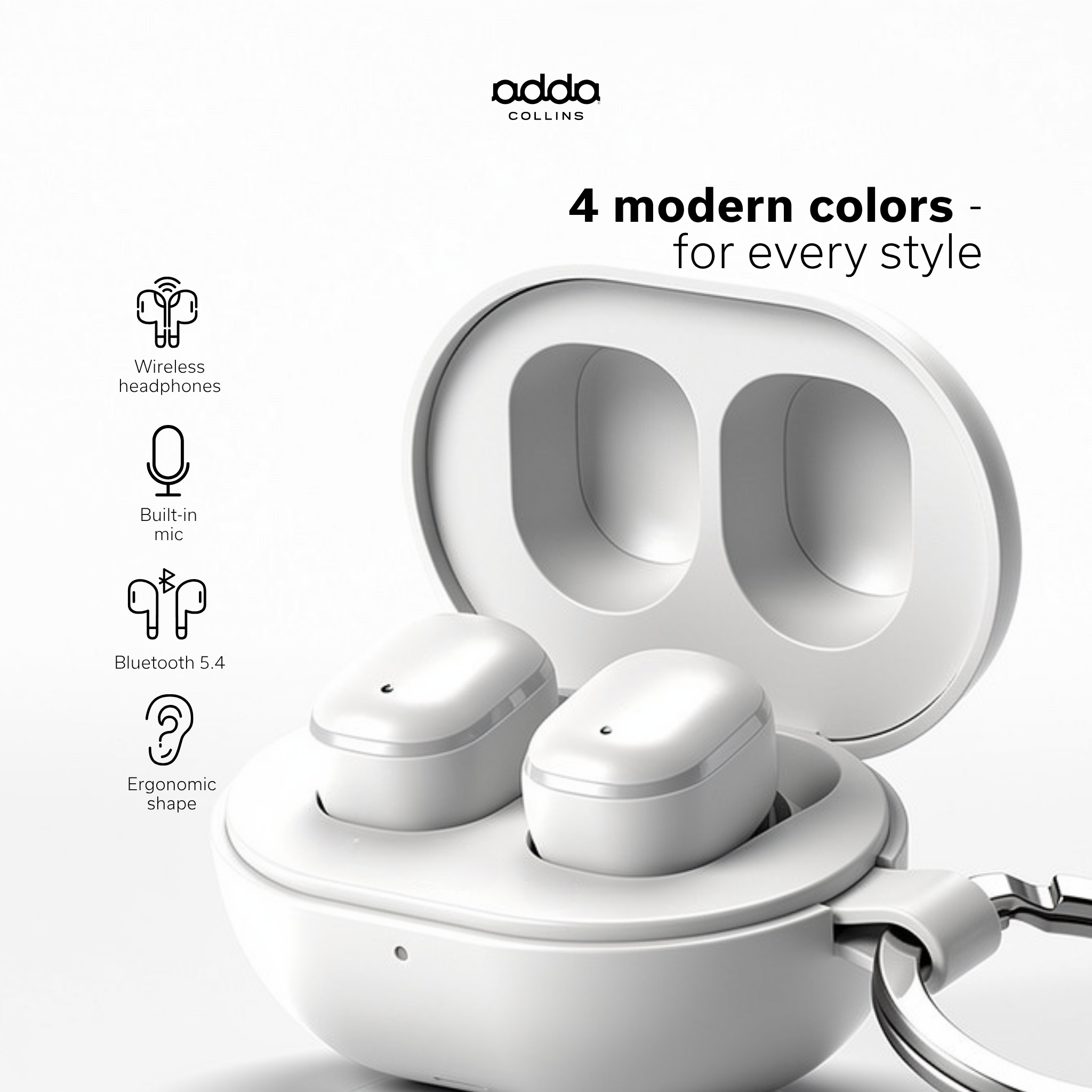 Aura wireless headphones — white
