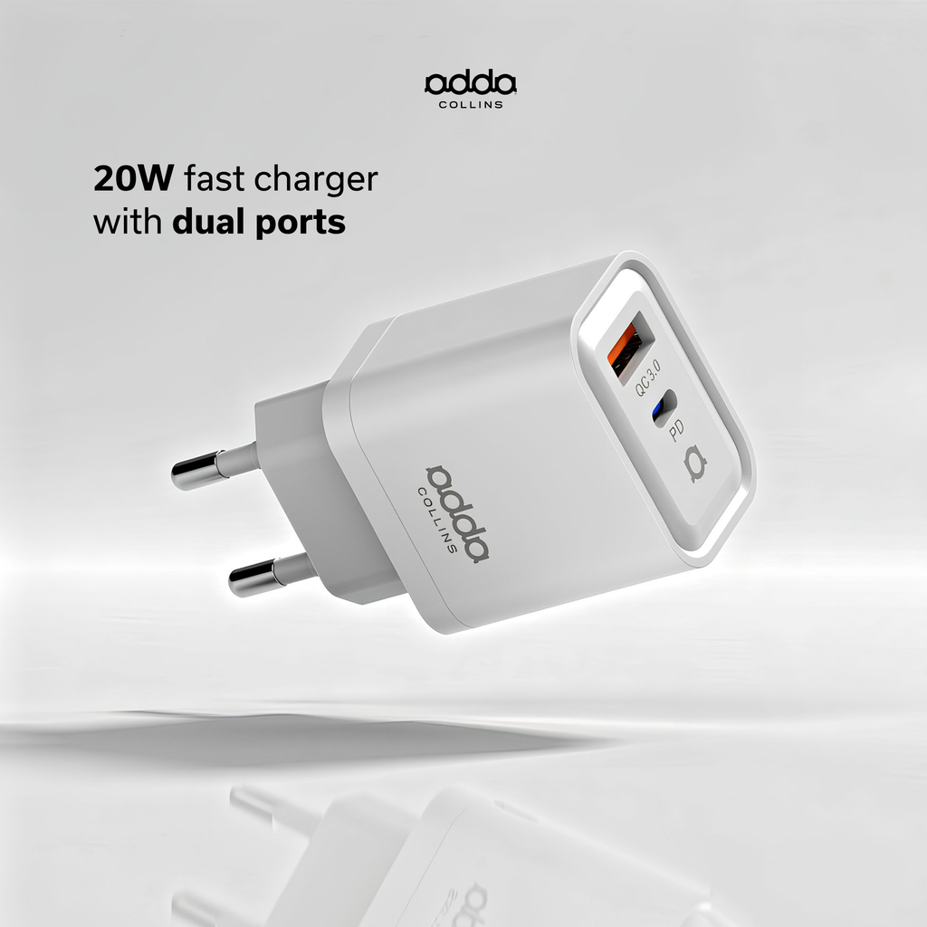 20W wall charger — dual port
