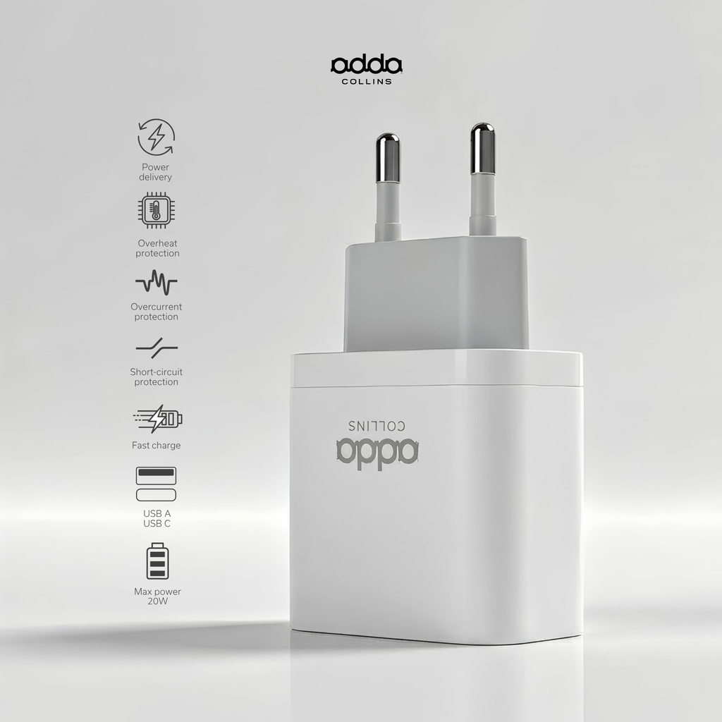 20W wall charger — dual port