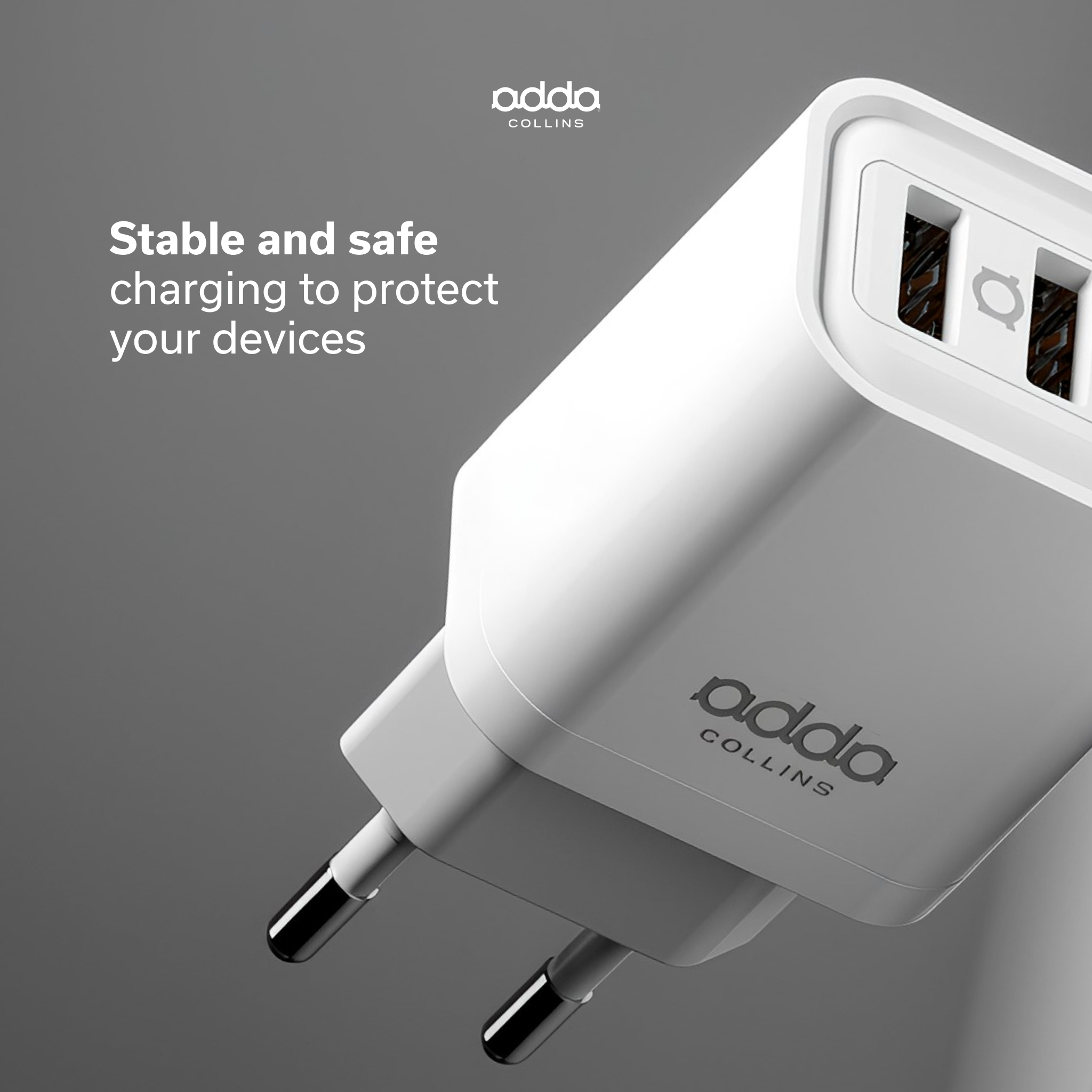 10W wall charger — dual USB-A