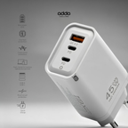 45W GaN wall charger — 3 ports
