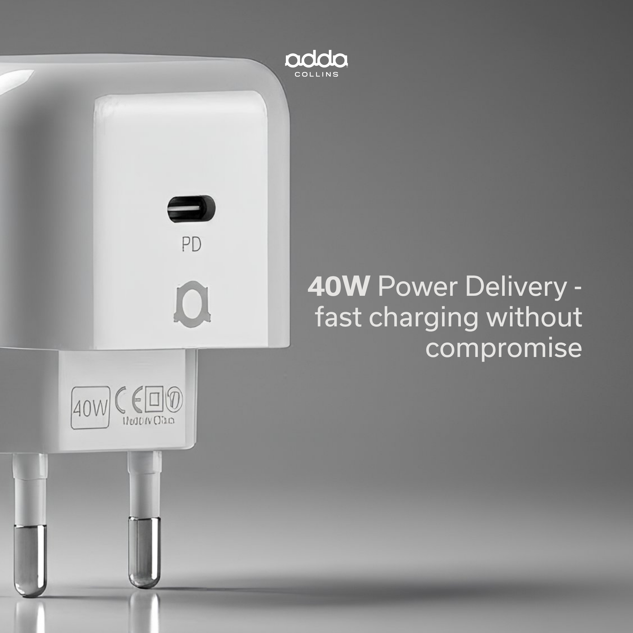 40W GaN wall charger — Apple Edition