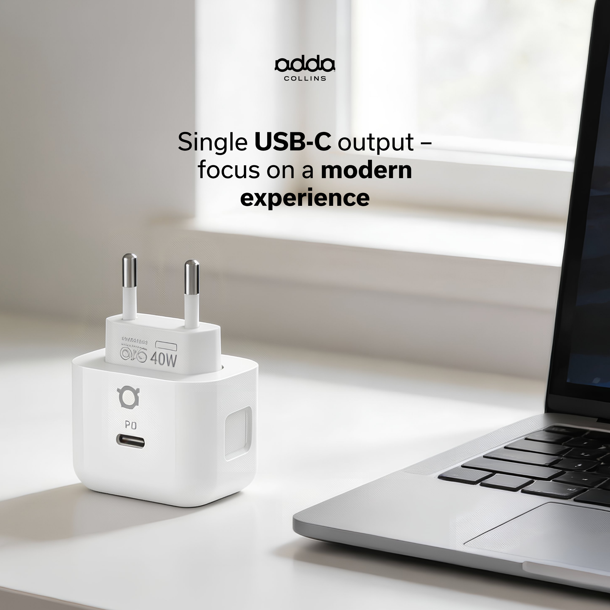 40W GaN wall charger — Apple Edition