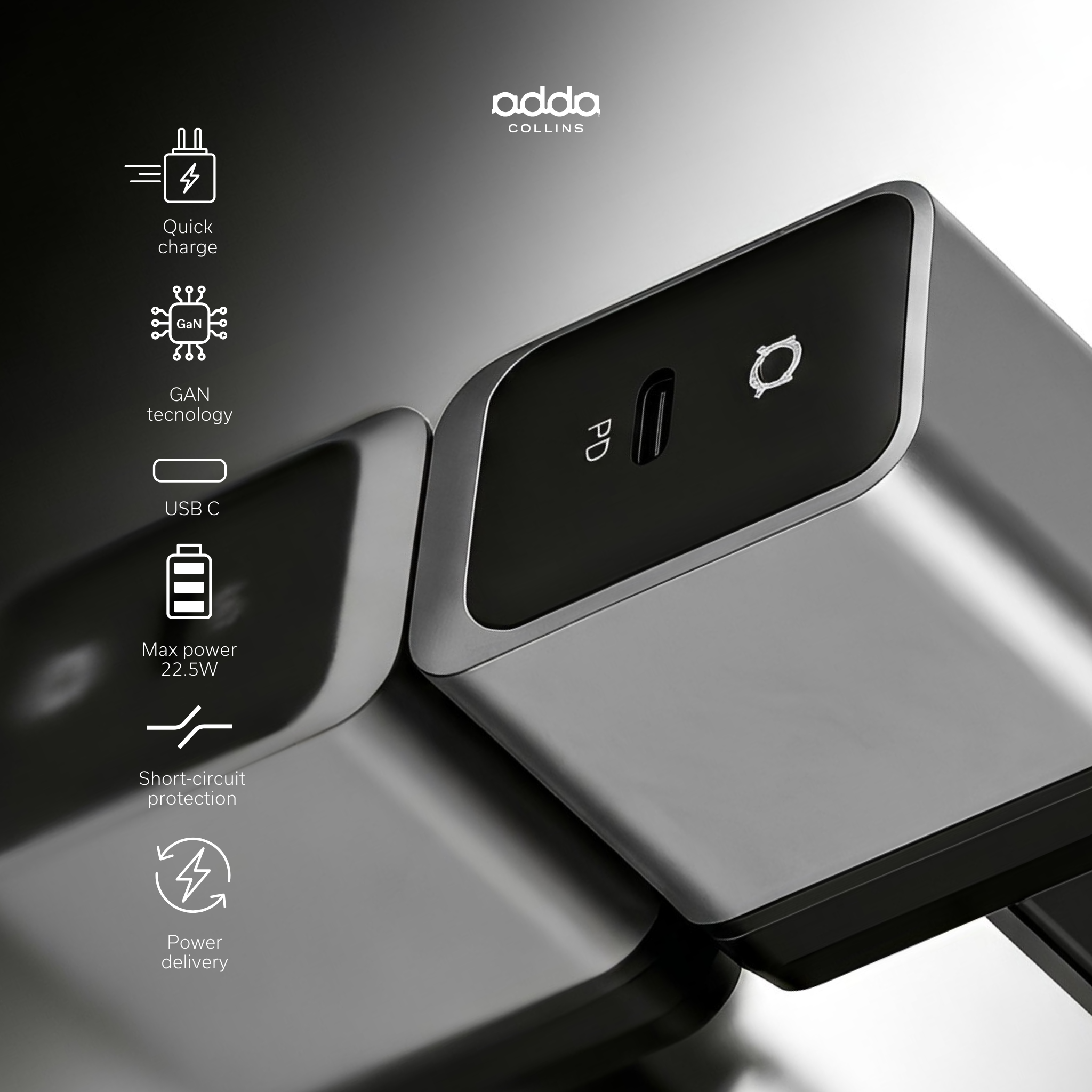 22.5W USB-C wall charger