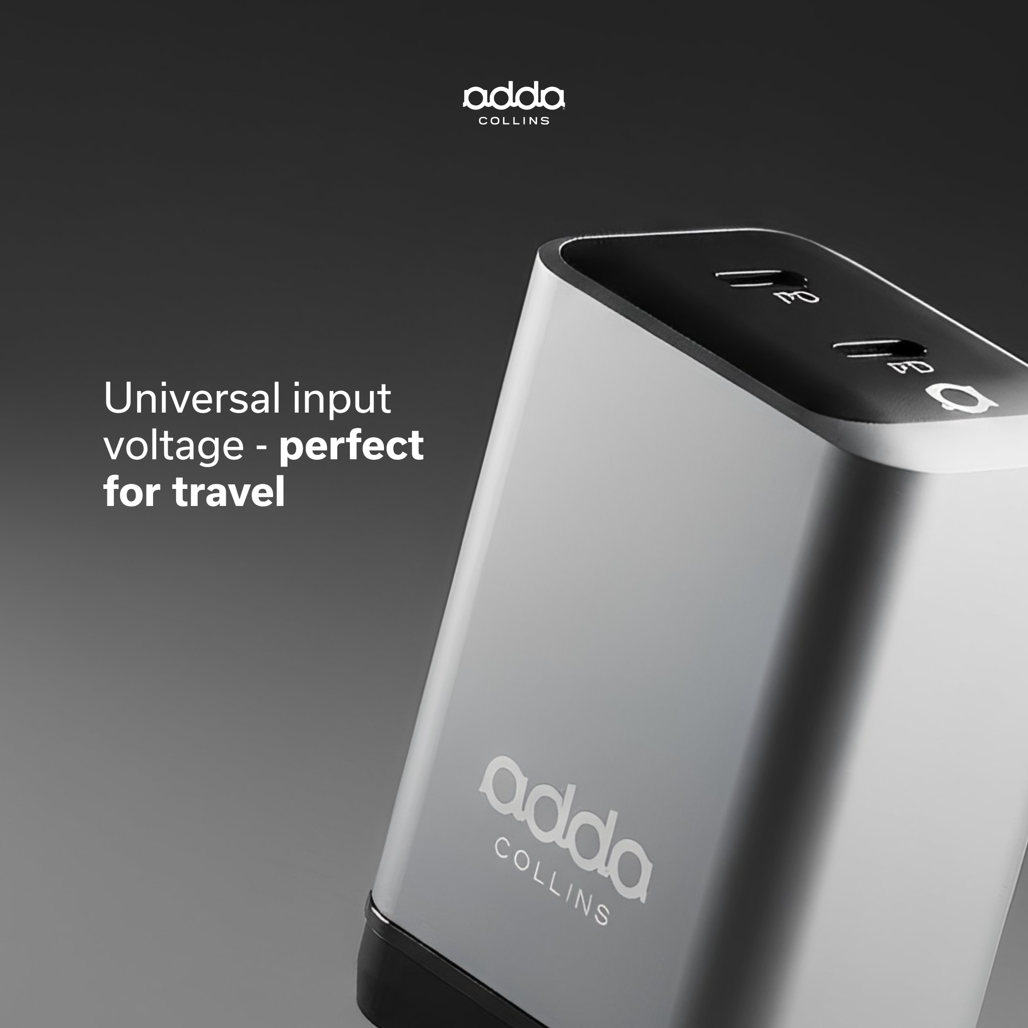 47W GaN wall charger — dual USB-C