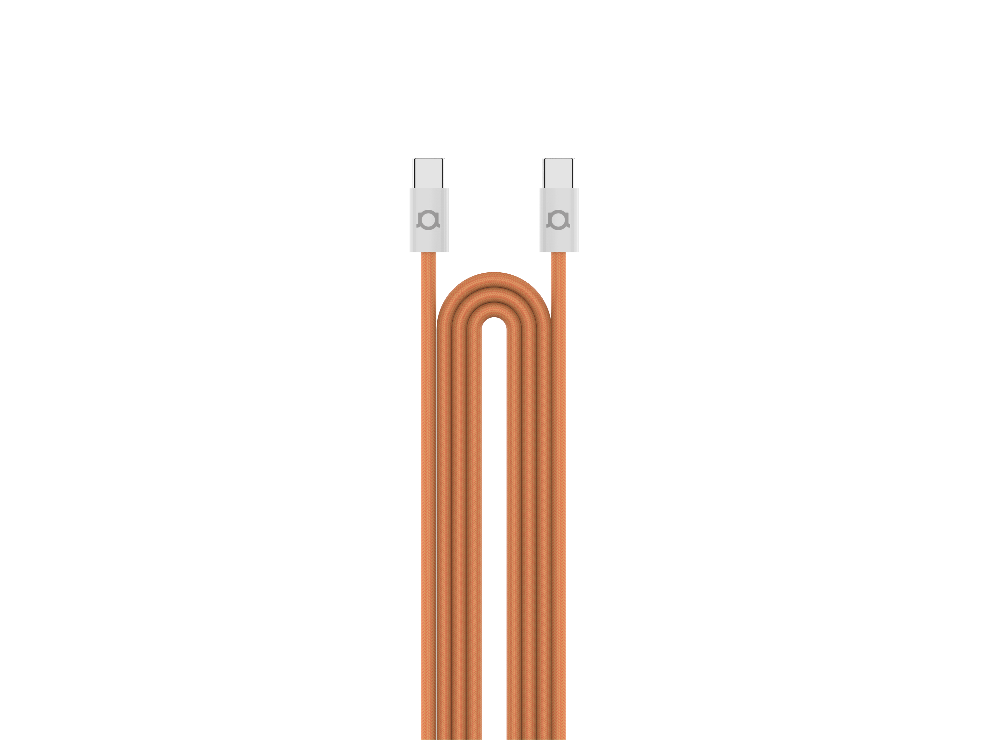 USB-C to USB-C cable - Cosmic orange
