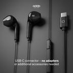 Link USB-C headphones — black