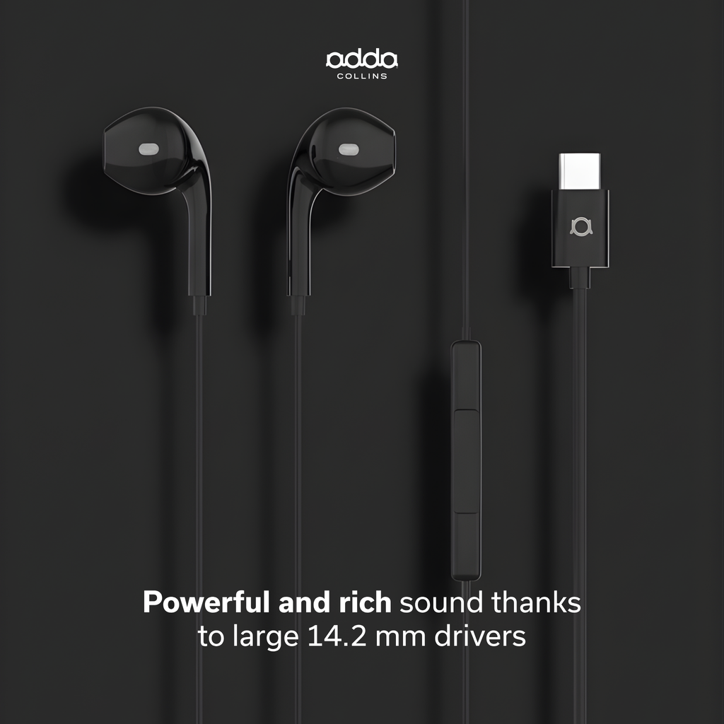 Link USB-C headphones — black