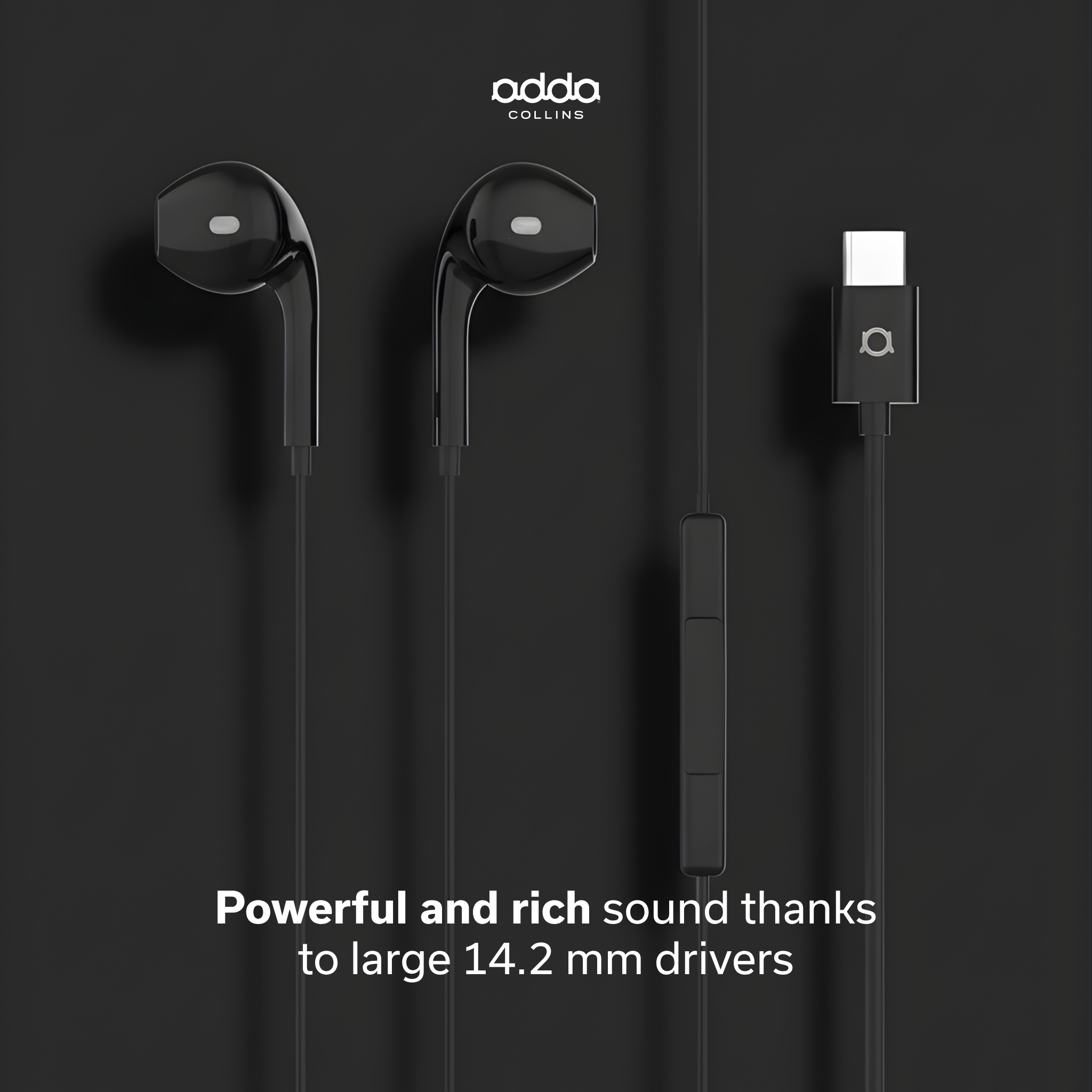 Link USB-C headphones — black