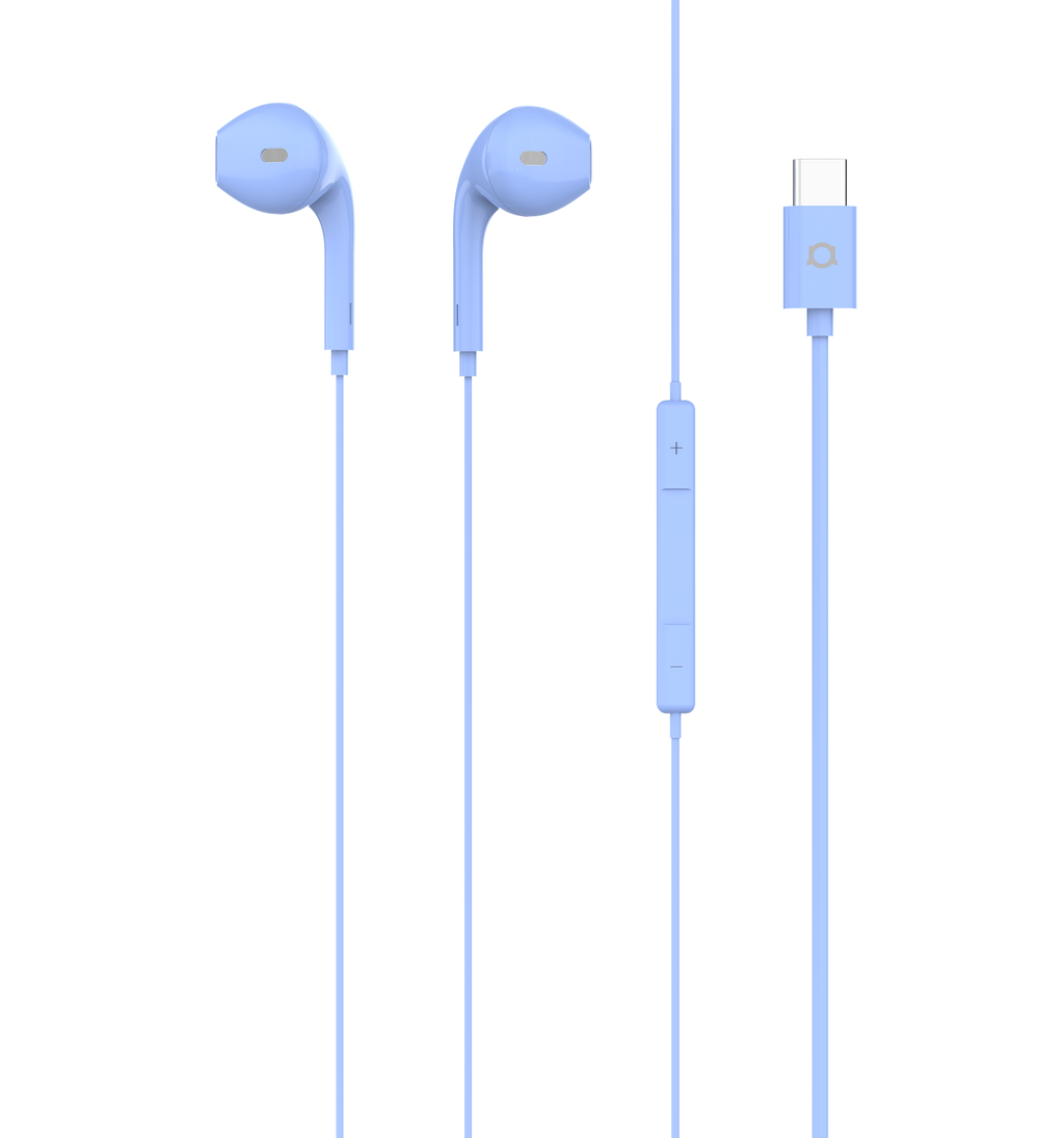 Link USB-C headphones — blue