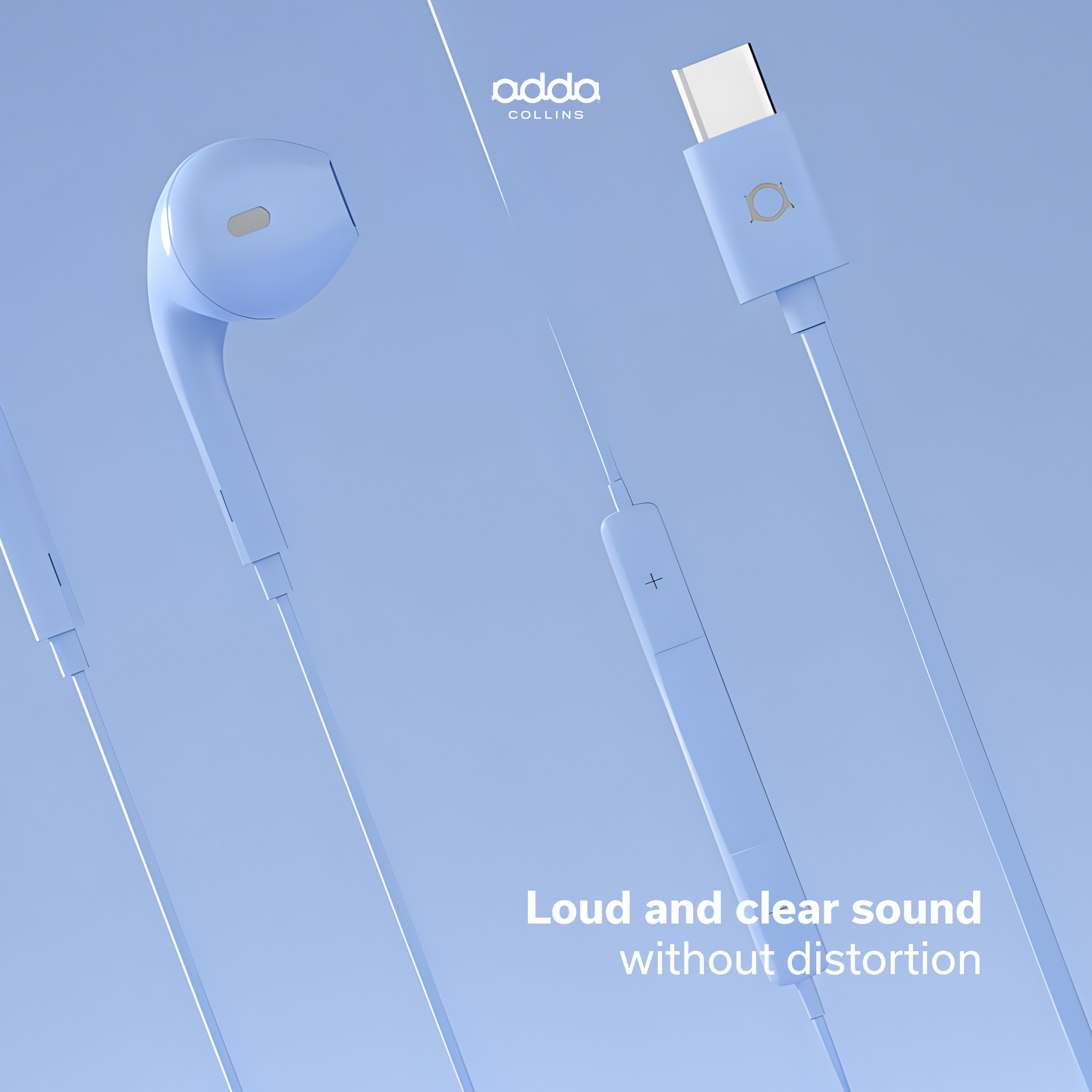 Link USB-C headphones — blue