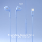 Link USB-C headphones — blue