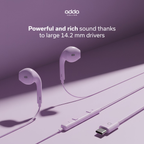 Link USB-C headphones — pink