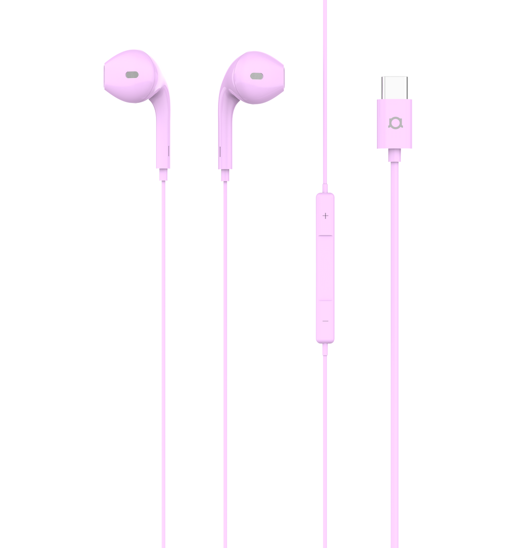 Link USB-C headphones — pink