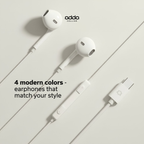 Link USB-C headphones — white