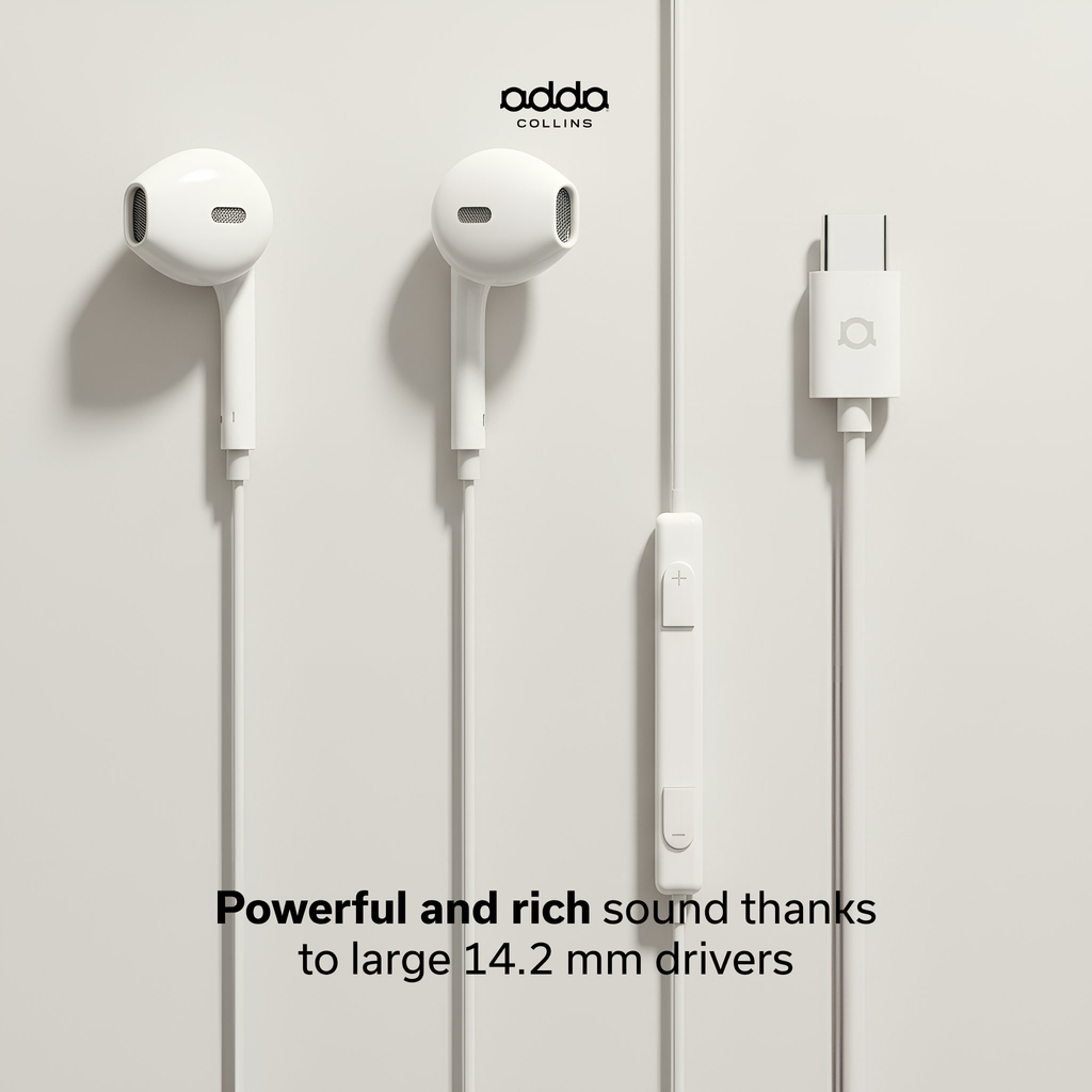 Link USB-C headphones — white