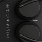 Flow over-ear headphones — black