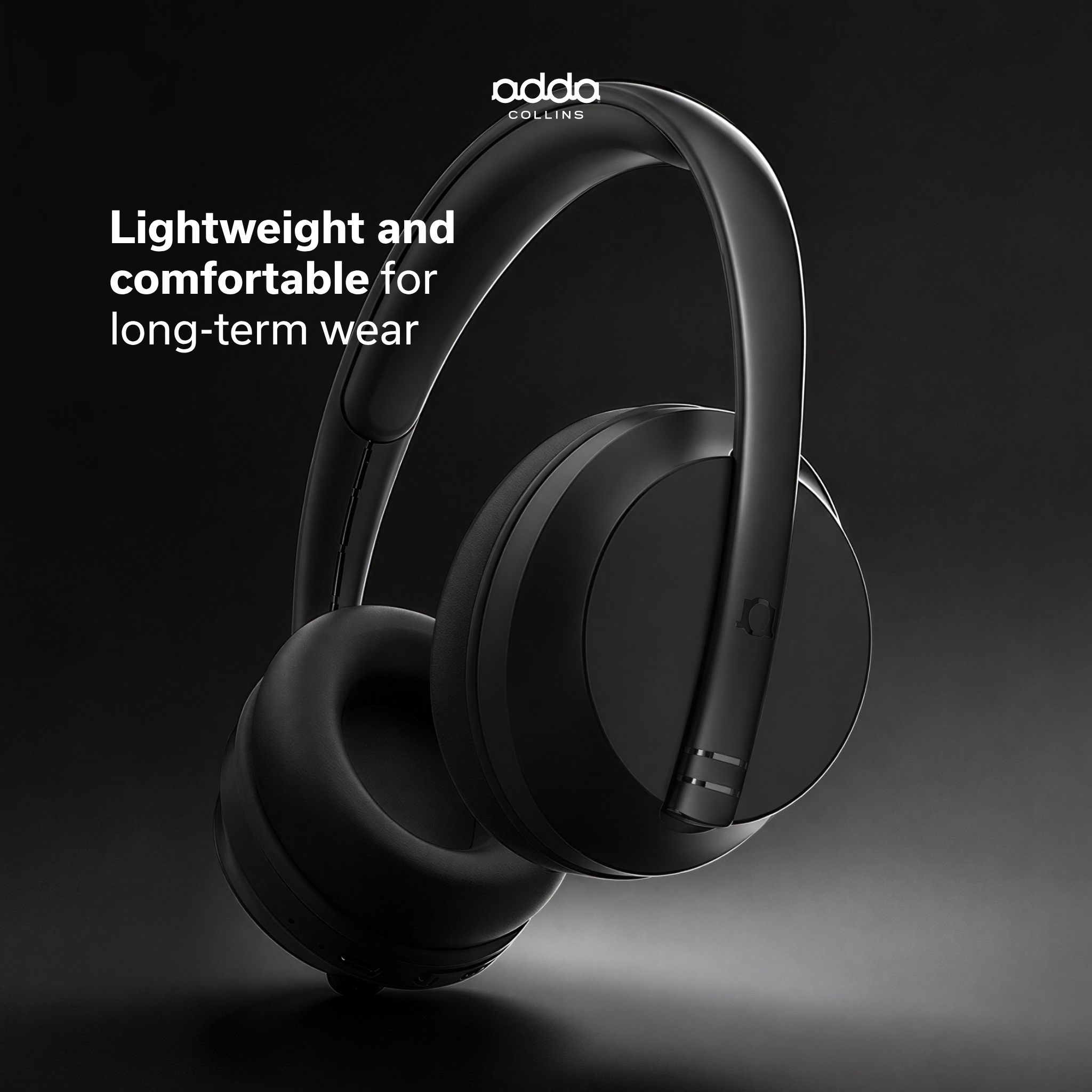 Flow over-ear headphones — black
