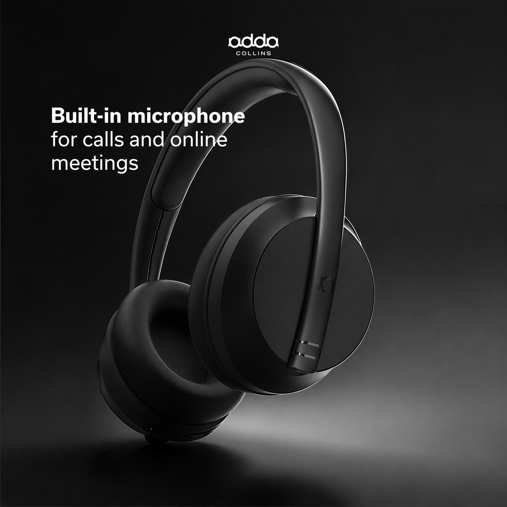 Flow over-ear headphones — black