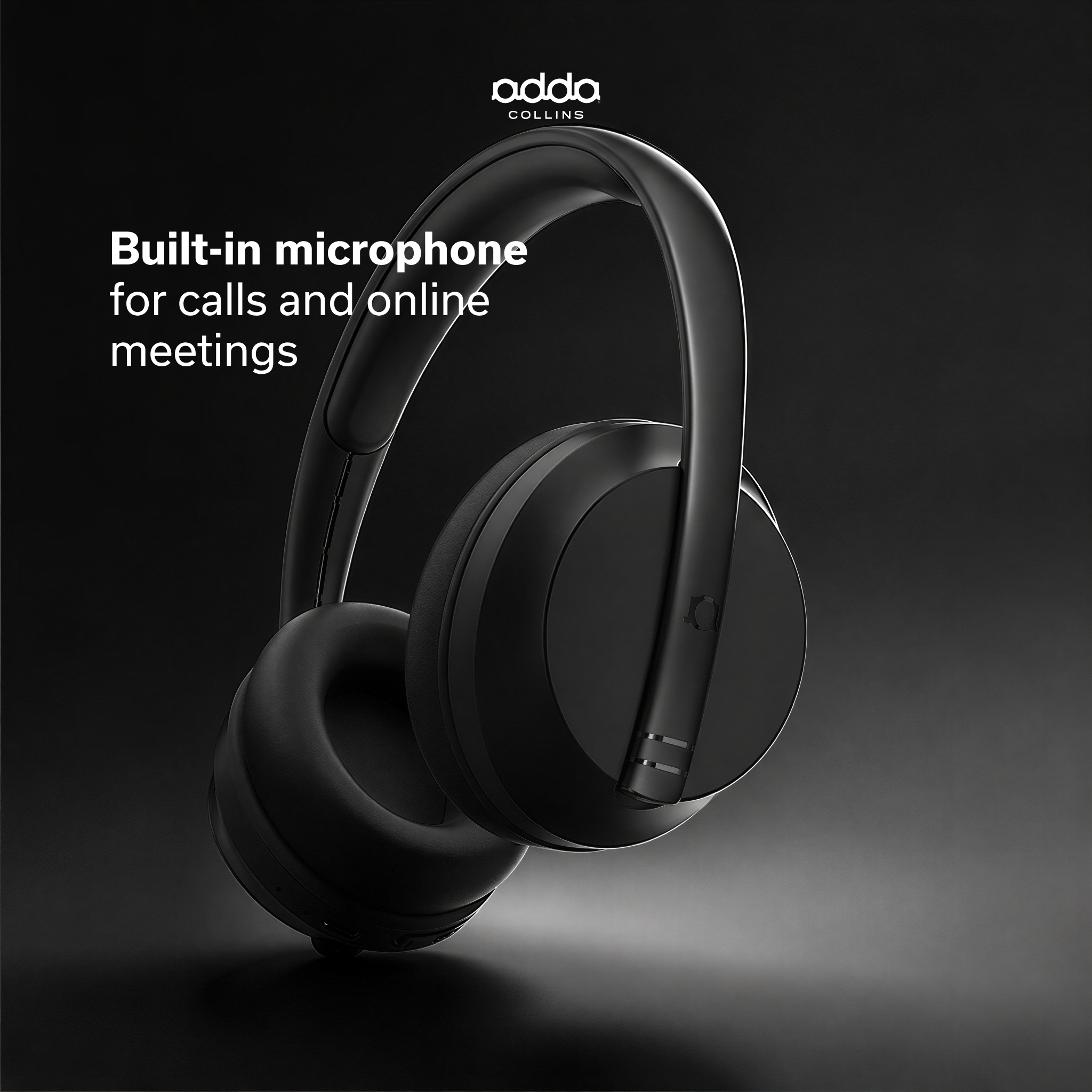 Flow over-ear headphones — black