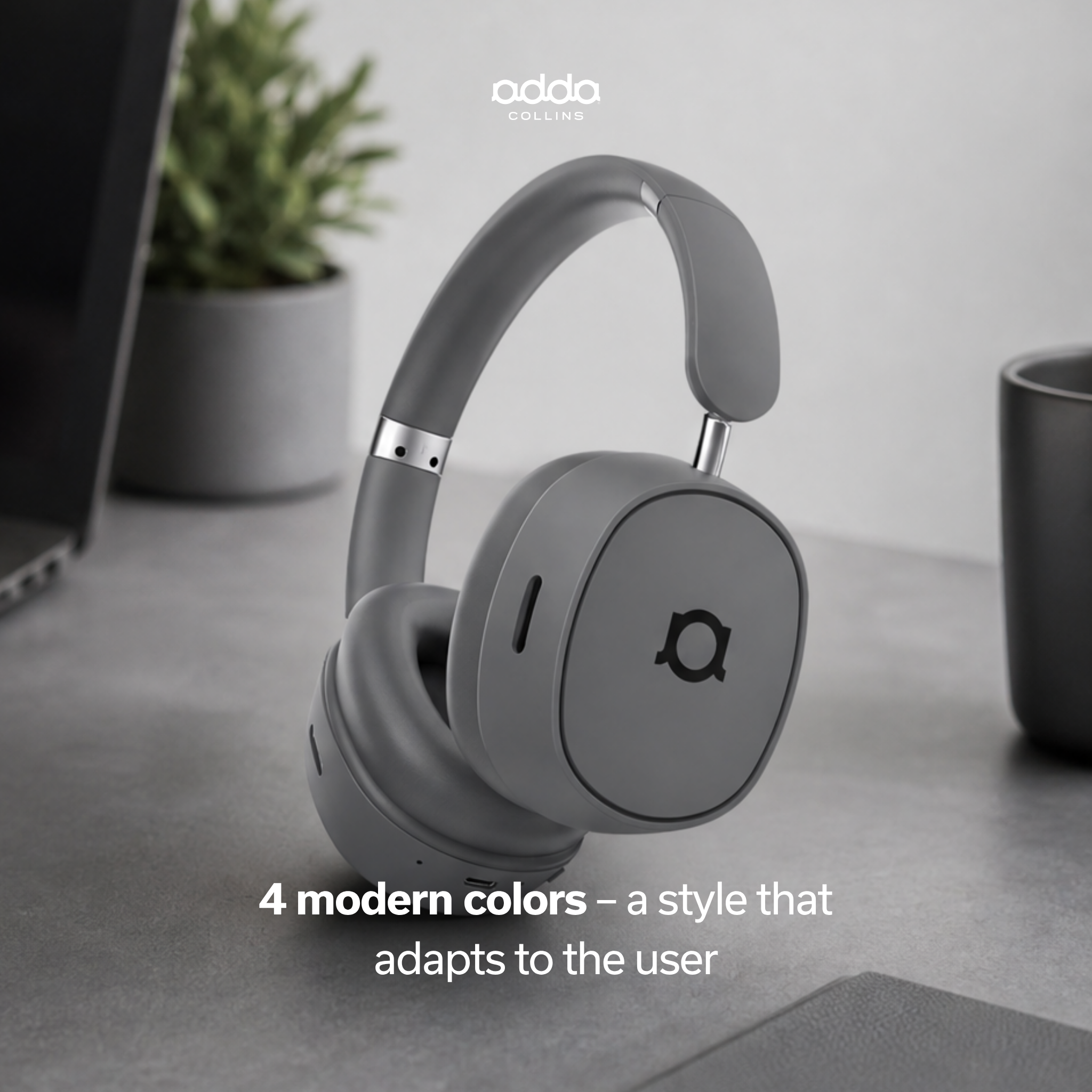 Prestige over-ear headphones — grey
