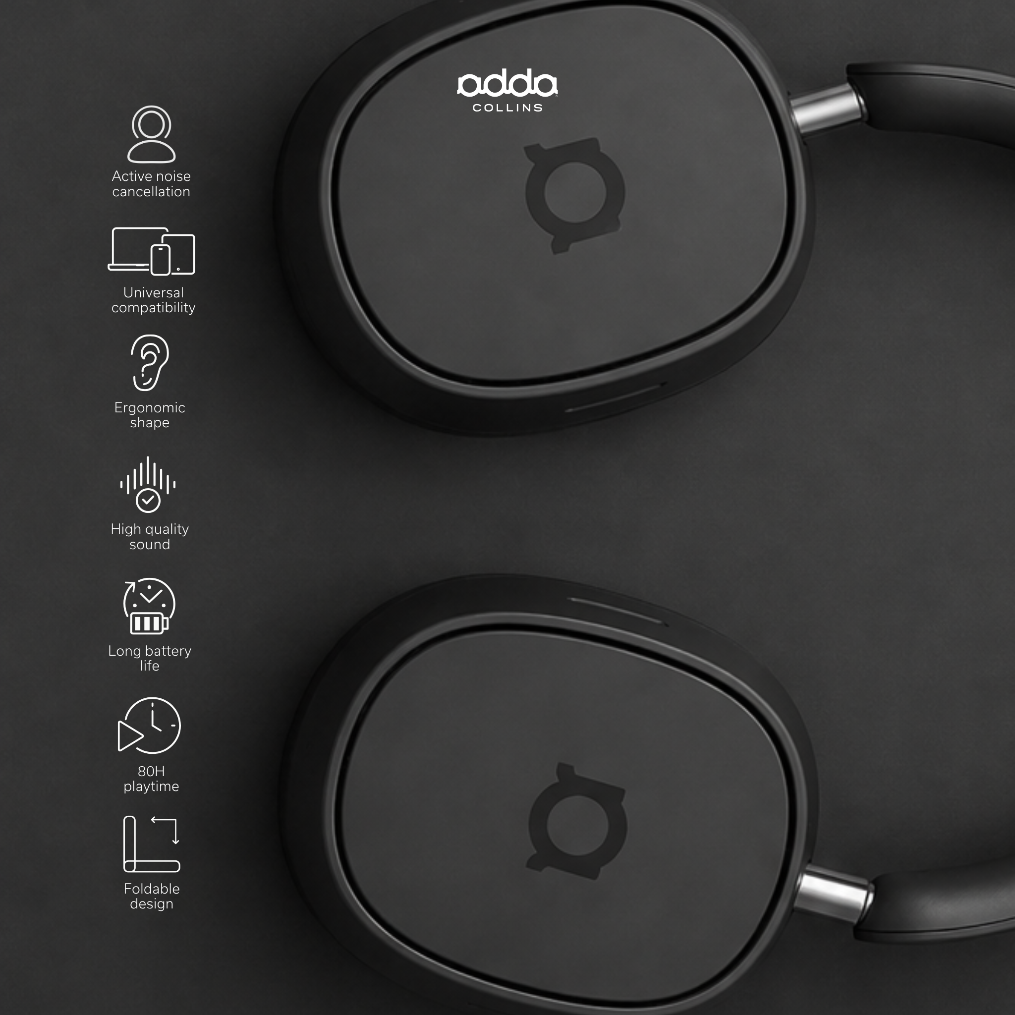 Prestige over-ear headphones — black