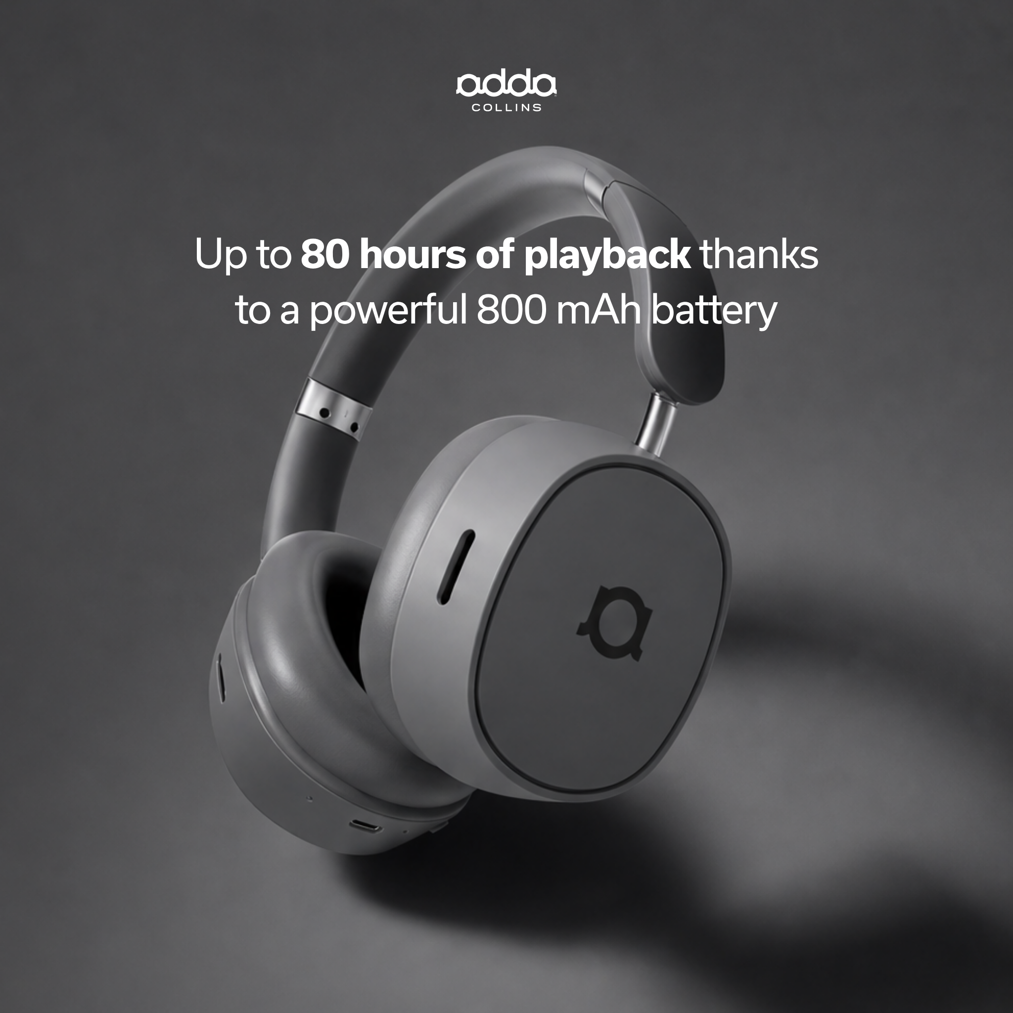 Prestige over-ear headphones — grey