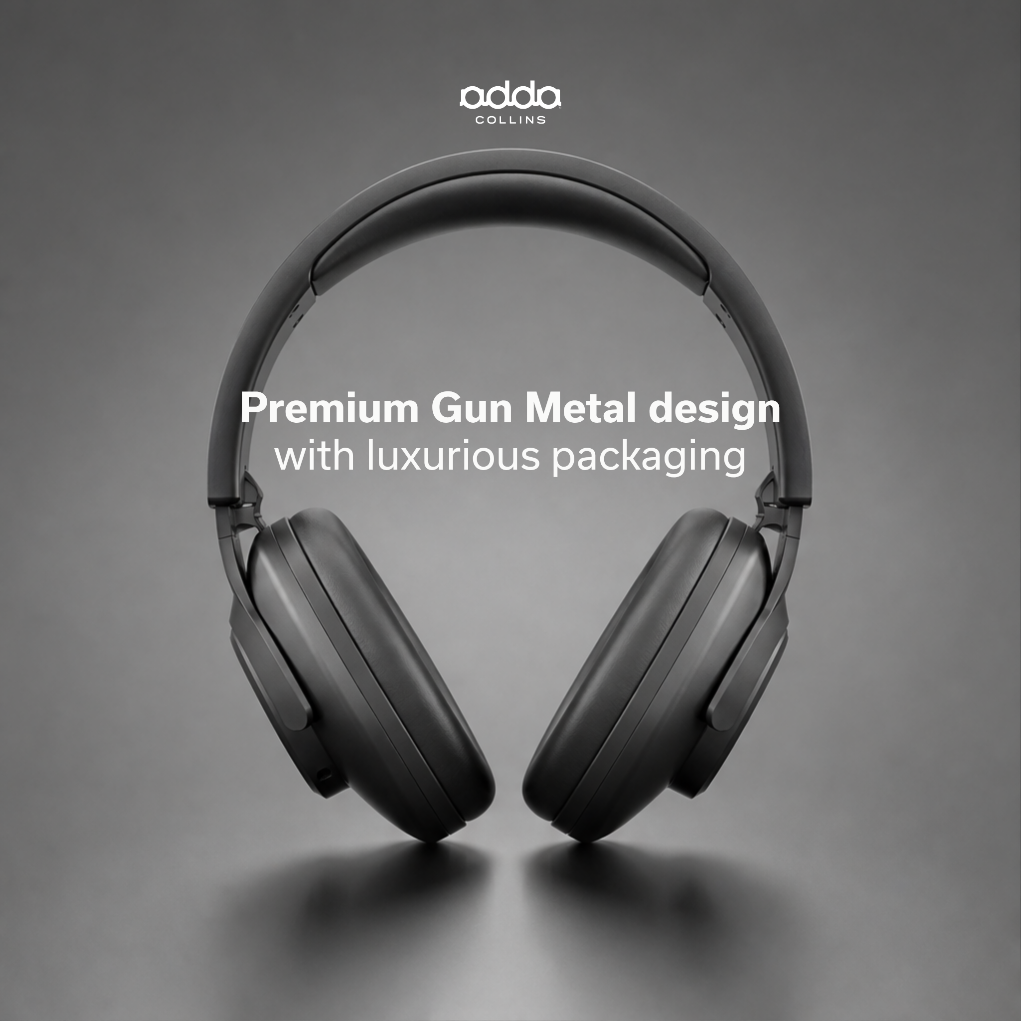 Sona Max over-ear headphones — gunmetal