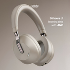 Aura Max over-ear headphones — champagne