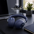Aura Max over-ear headphones — midnight blue