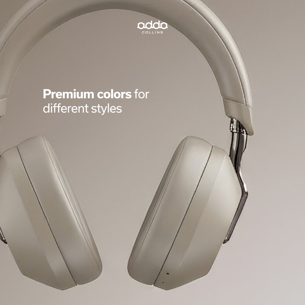 Aura Max over-ear headphones — champagne