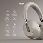 Aura Max over-ear headphones — champagne