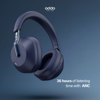 Aura Max over-ear headphones — midnight blue