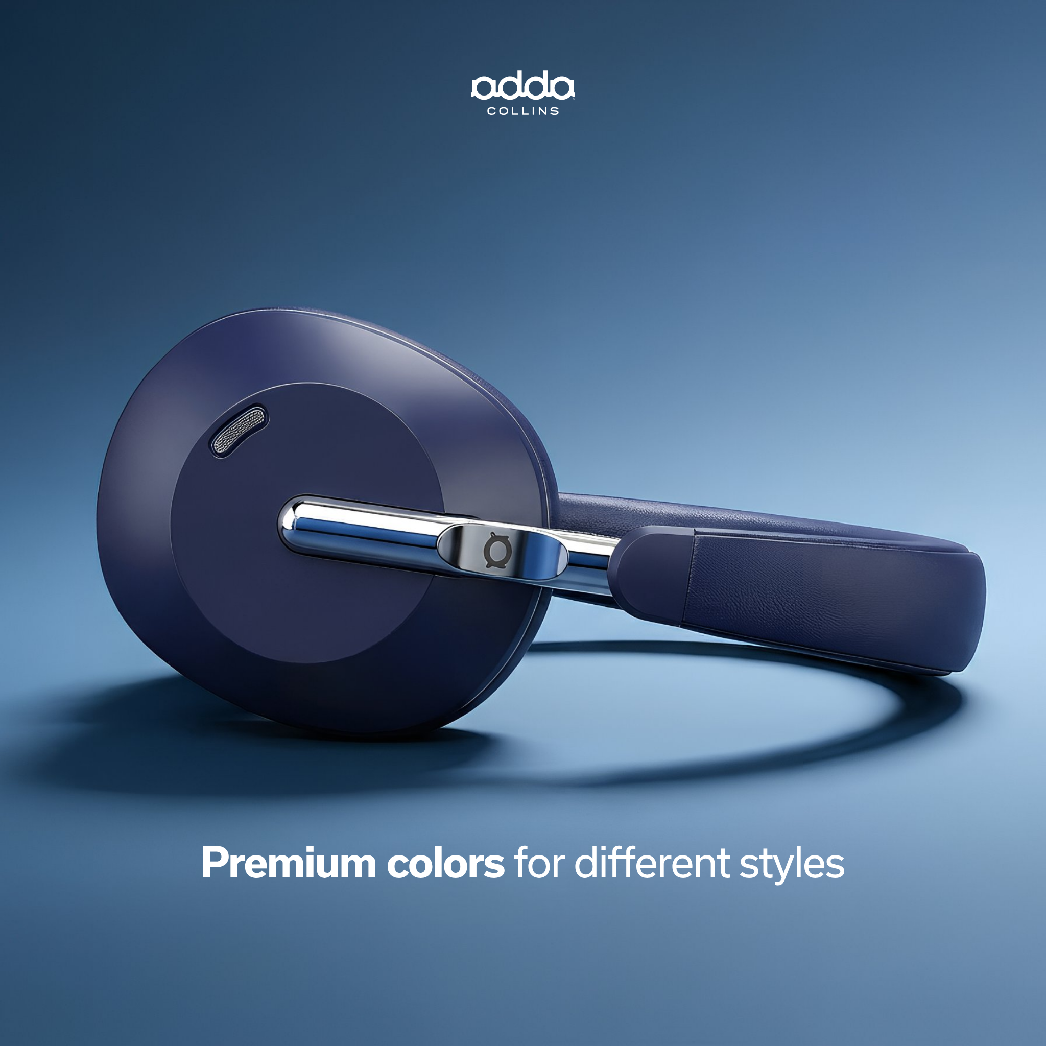 Aura Max over-ear headphones — midnight blue