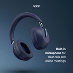 Aura Max over-ear headphones — midnight blue
