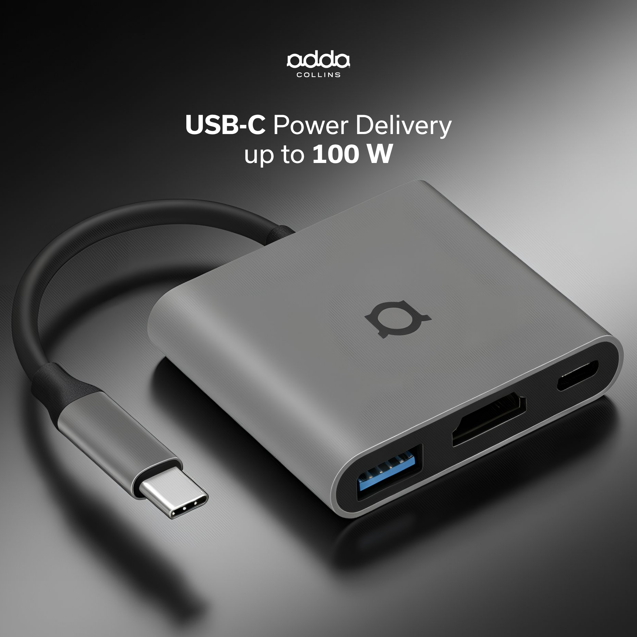 3-in-1 USB-C hub