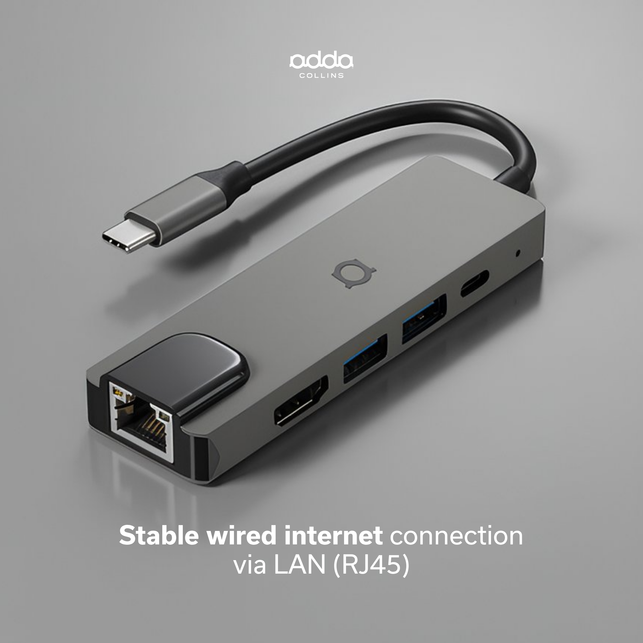 5-in-1 USB-C hub — Ethernet