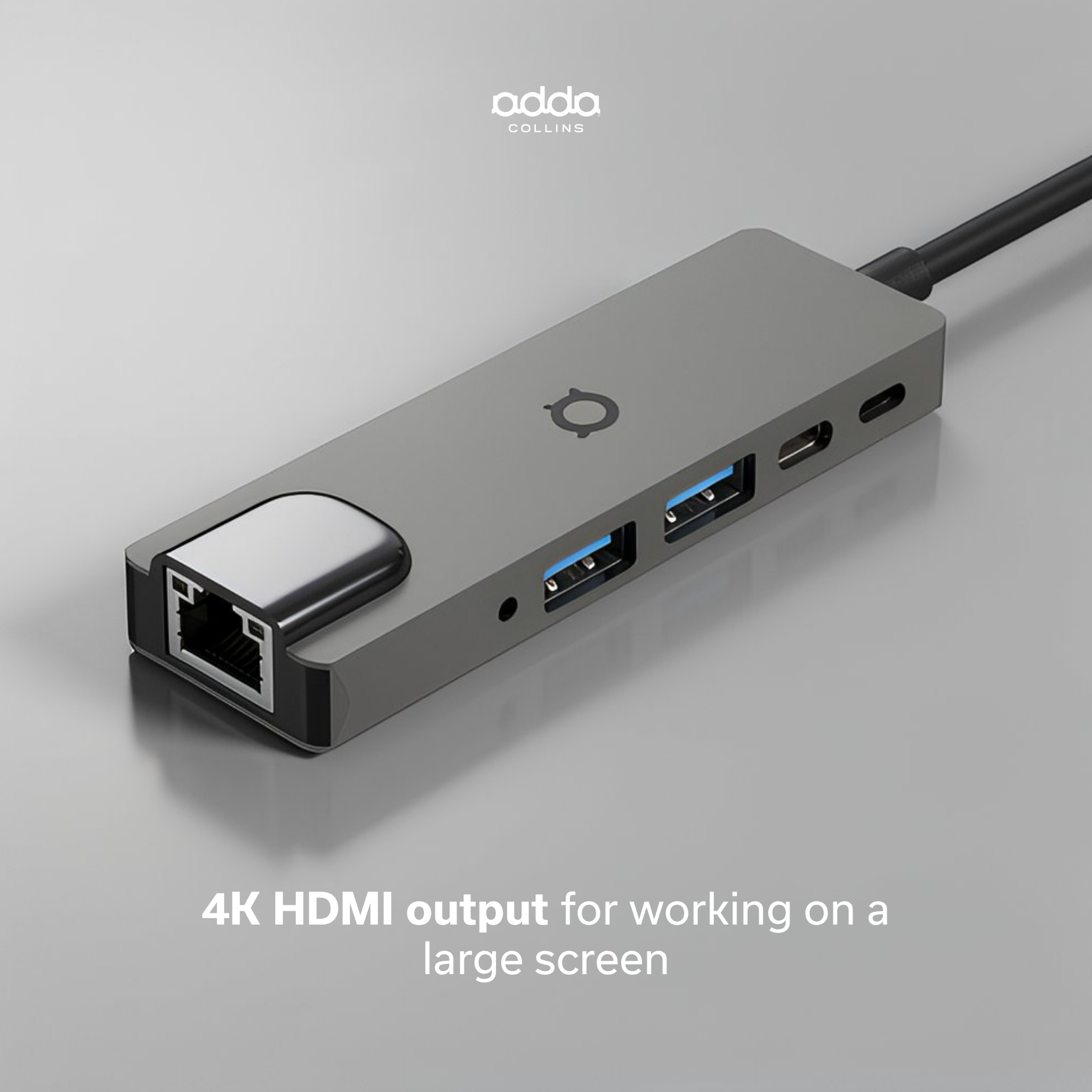 5-in-1 USB-C hub — Ethernet